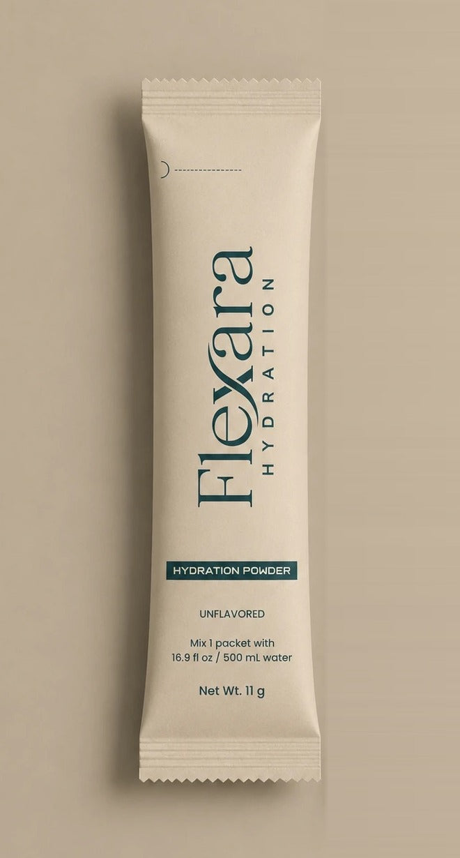 Flexara Hydration single-serve stick pack, front